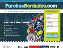 Tablet Screenshot of parchesbordados.com